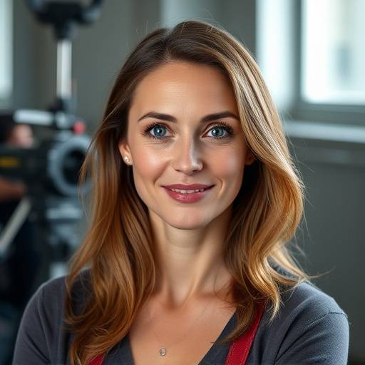 Professionelles Portrait von Sarah Keller, Lichttechnikerin